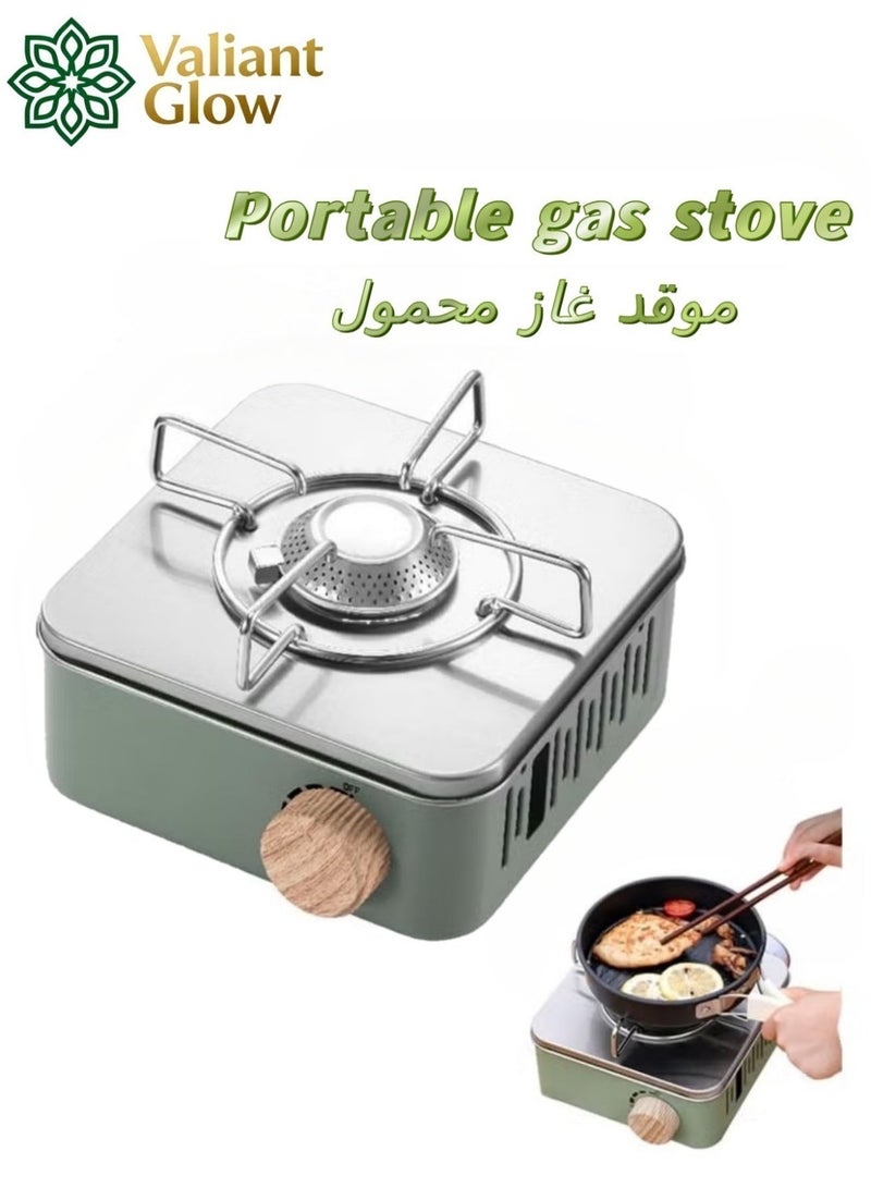 Valiant Glow Ultra-light, portable, and versatile gas stove | emergency gas stove、camp stove、camping accessories、camping stove、portable gas stove、portable stove | Stable and windproof | Powerful flame and 3-second ignition | No power required | 75% smaller than conventional stoves | Suitable for camping, fishing, and indoor cooking - Image 1